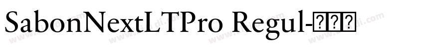 SabonNextLTPro Regul字体转换 SabonNextLTPro Regul字体转换
